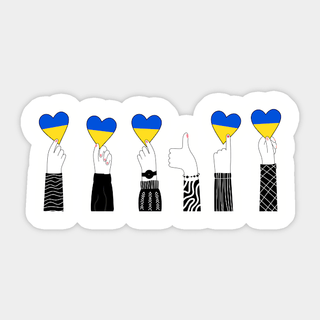 Support Ukraine Sticker by julia_printshop